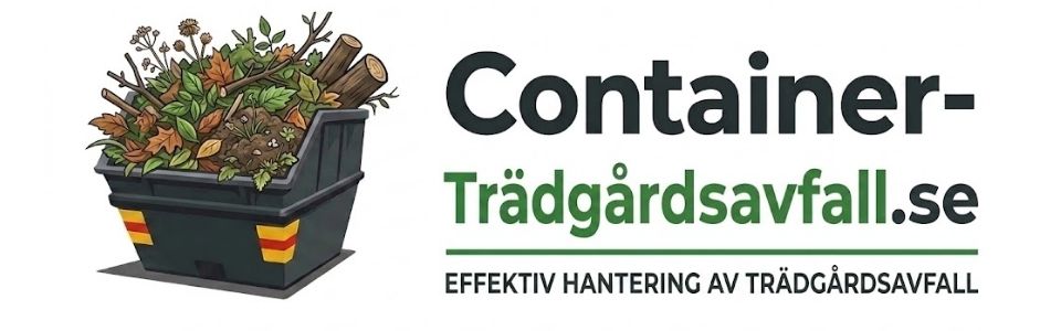 Container Trädgårdsavfall logotyp – container för trädgårdsavfall och grönavfall i Sverige